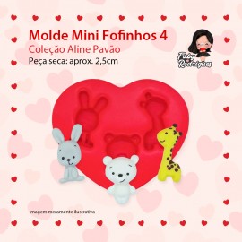 Molde De Silicone Fofinhos 4 - ALINE PAVÃO