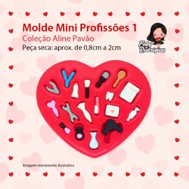 Molde De Silicone Mini Profissões 1 - ALINE PAVÃO