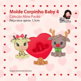 Molde de silicone Corpinho Baby 4 - Aline Pavão