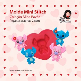 Molde de silicone Mini Stitch - Aline Pavão