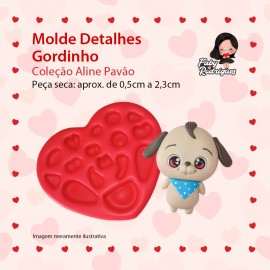 Molde de silicone Detalhes Gordinho - Aline Pavão