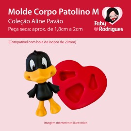 Molde de silicone Corpo Patolino M - Aline Pavão