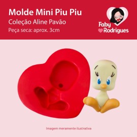 Molde de silicone Mini Piu Piu - Aline Pavão