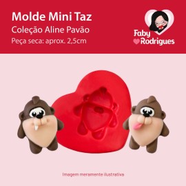 Molde de silicone Mini Taz - Aline Pavão