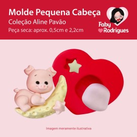 Molde de silicone Pequena Cabeça - Aline Pavão