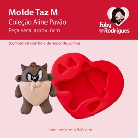 Molde de silicone Taz M - Aline Pavão