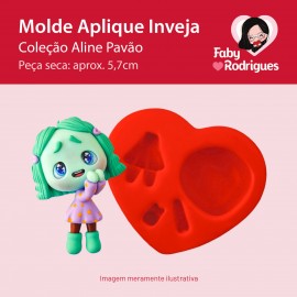 Molde de silicone Aplique Inveja - Aline Pavão