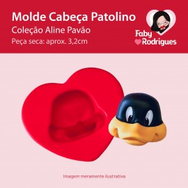 Molde de silicone Cabeça Patolino - Aline Pavão