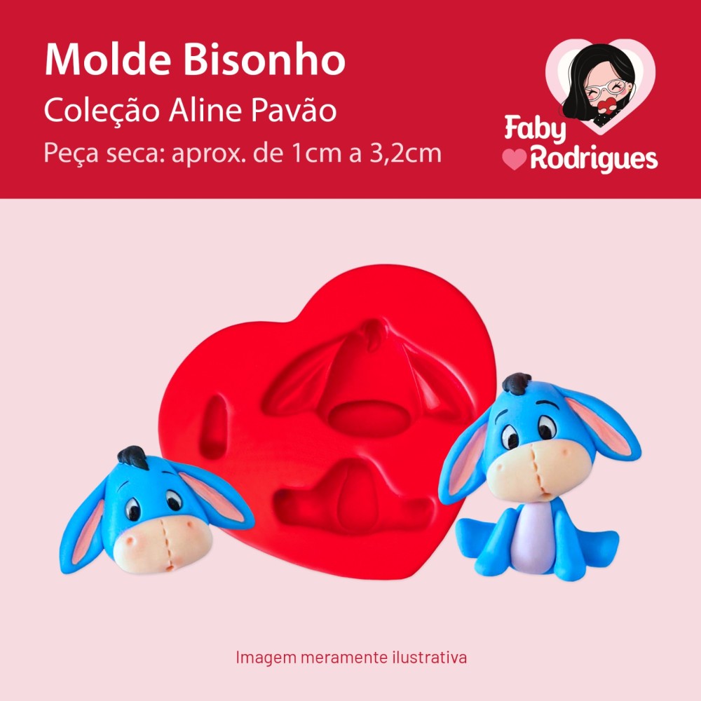 Molde de Silicone Bisonho - Aline Pavão