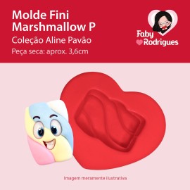 Molde de Silicone Fini Marshmallow P - Aline Pavão