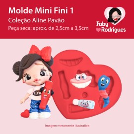 Molde de Silicone Mini Fini 1 - Aline Pavão