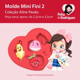 Molde de Silicone Mini Fini 2 - Aline Pavão