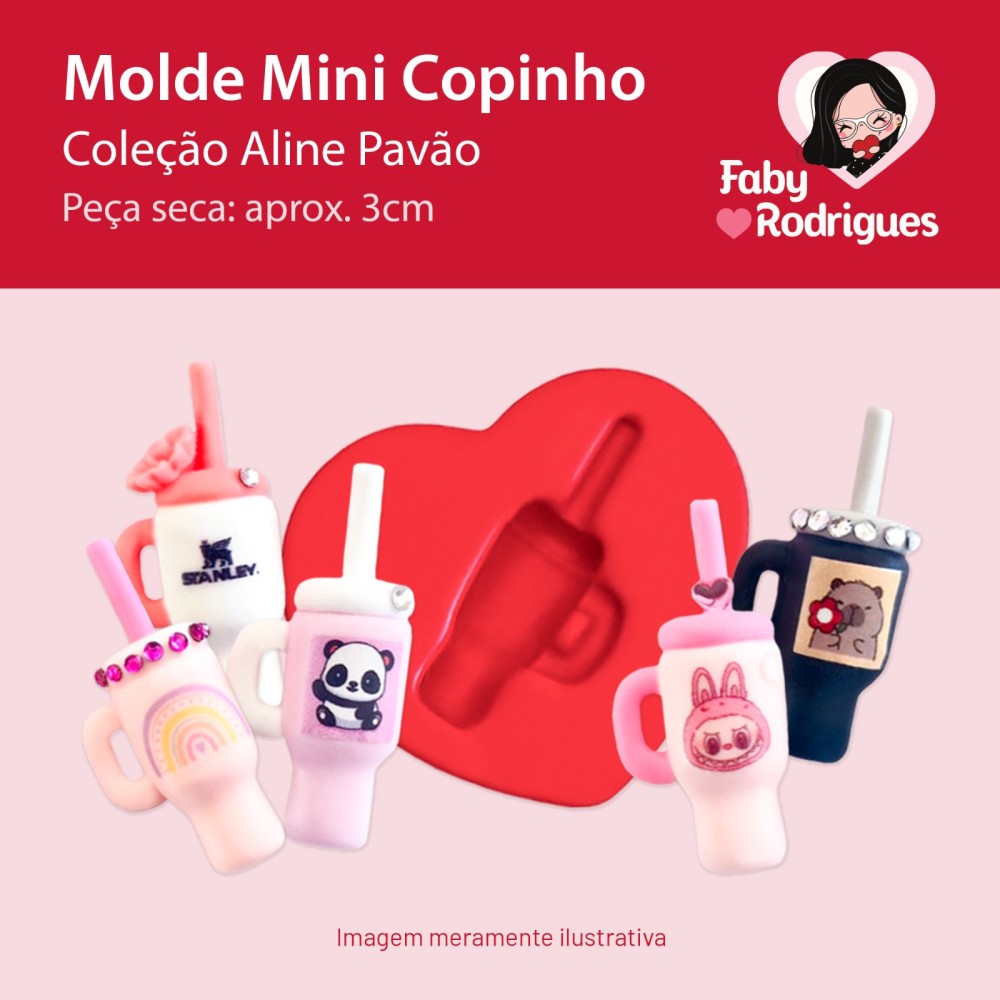 Molde de Silicone Mini Copinho - Aline Pavão