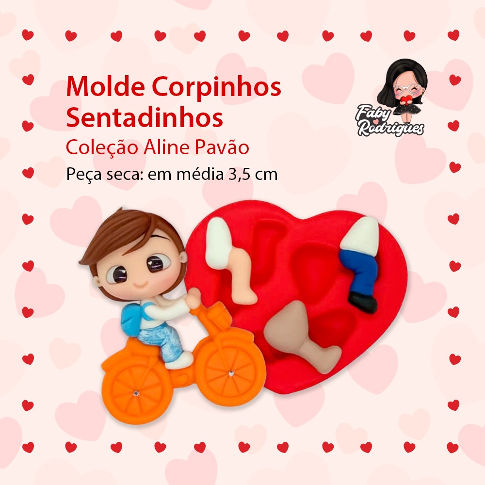 Molde de Silicone Corpinhos Sentadinhos - Aline Pavão