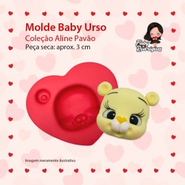 Molde De Silicone Baby Urso - Aline Pavão