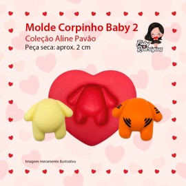 Molde De Silicone Corpinho Baby 2 - Aline Pavão