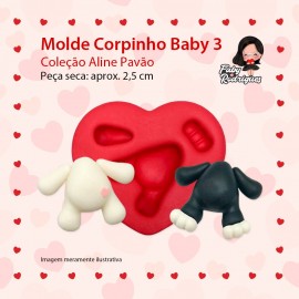 Molde De Silicone Corpinho Baby 3 - Aline Pavão