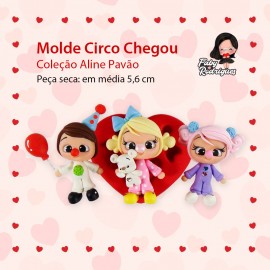 Molde de Silicone Circo Chegou - Aline Pavão