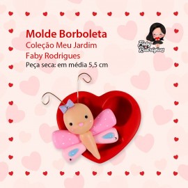 Molde de Silicone Borboleta - Faby Rodrigues