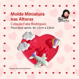 Molde De Silicone Miniaturas nas Alturas - Faby Rodrigues