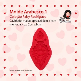 Molde De Silicone  Arabesco 1 - FABY RODRIGUES