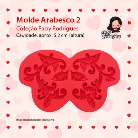 Molde De Silicone  Arabesco 2 - FABY RODRIGUES