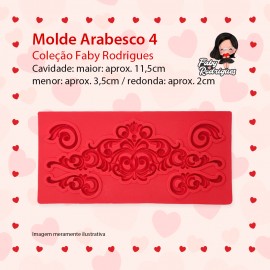 Molde De Silicone Arabesco 4 - FABY RODRIGUES