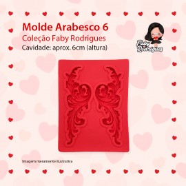 Molde De Silicone Arabesco 6  - FABY RODRIGUES