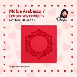 Molde De Silicone Arabesco 7 - FABY RODRIGUES