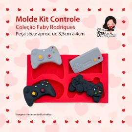 Molde De Silicone Kit Controle - FABY RODRIGUES