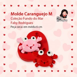 Molde de Silicone Caranguejo M - Faby Rodrigues