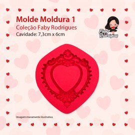 Molde De Silicone Moldura 1 - FABY RODRIGUES