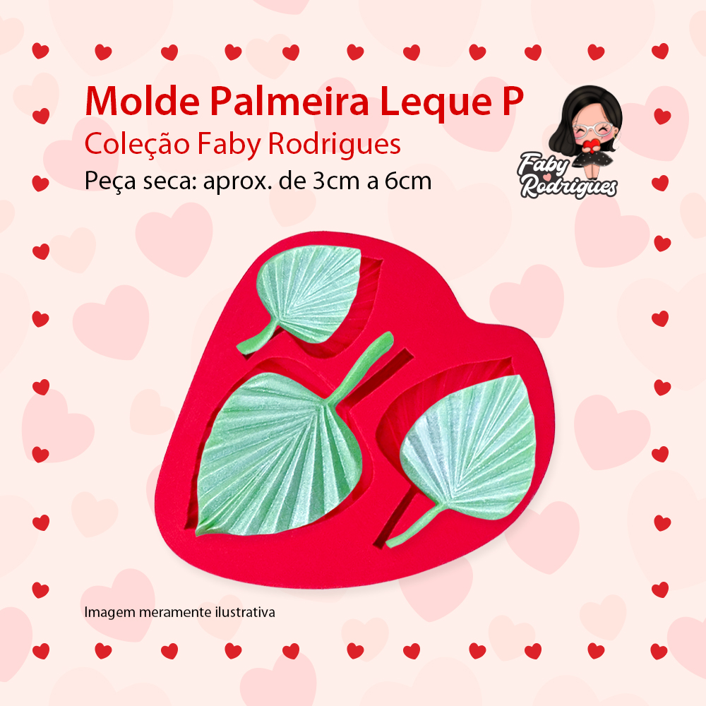 Molde De Silicone Palmeira Leque P - FABY RODRIGUES