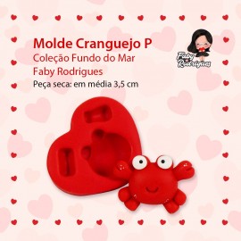 Molde de Silicone Caranguejo P - Faby Rodrigues