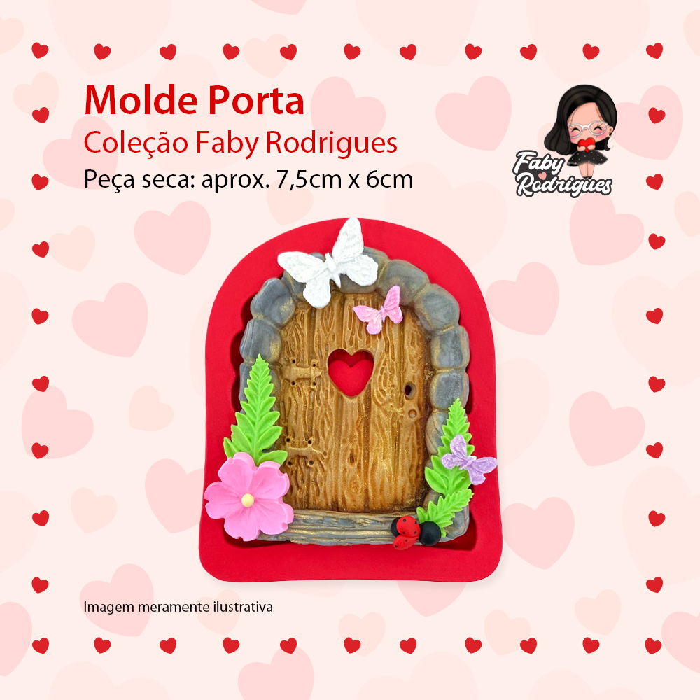 Molde De Silicone Porta - FABY RODRIGUES