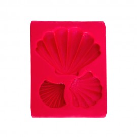 Molde De Silicone Trio de Conchas - FABY RODRIGUES