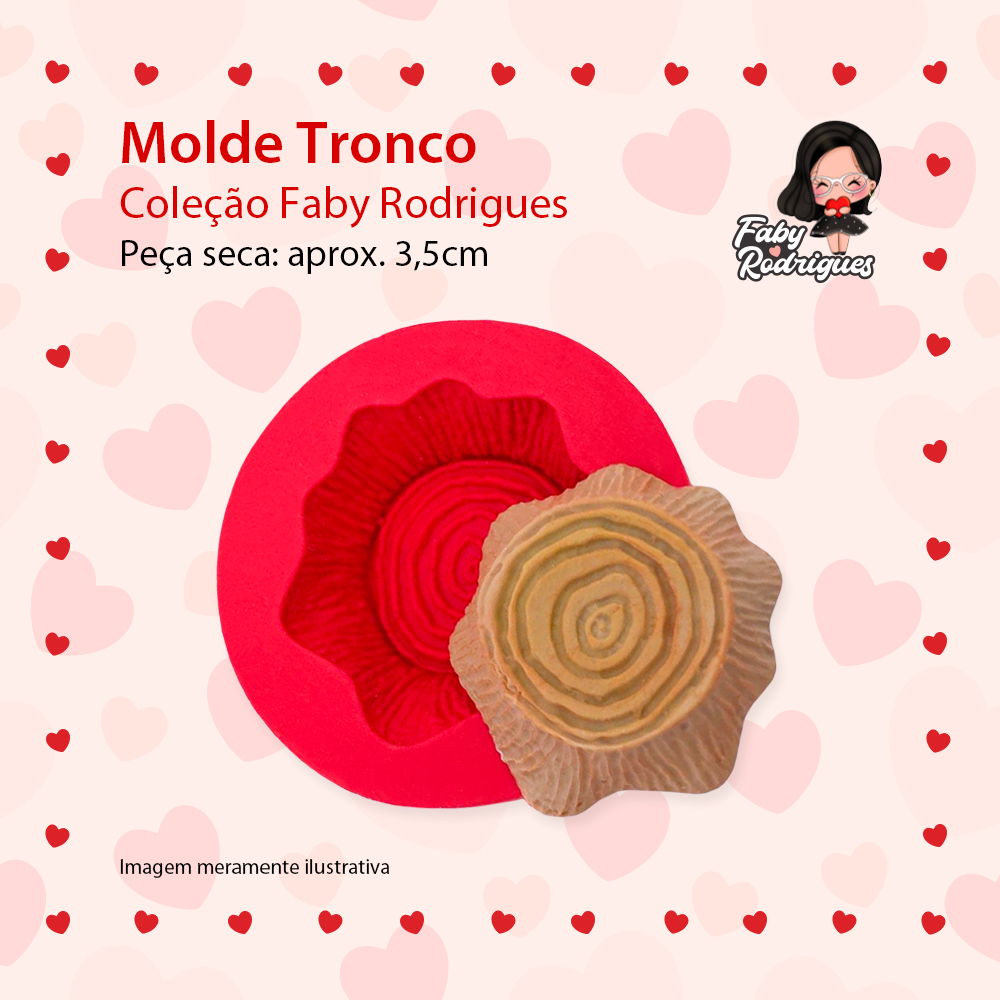 Molde De Silicone Tronco - FABY RODRIGUES