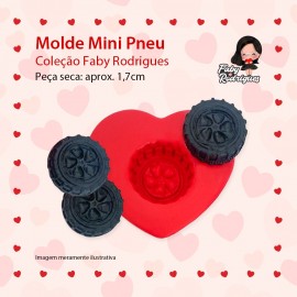 Molde De Silicone Mini Pneu - FABY RODRIGUES