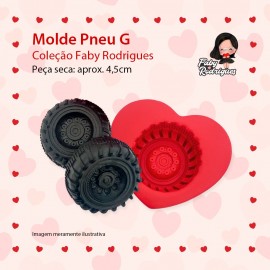 Molde De Silicone Pneu G - FABY RODRIGUES