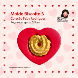 Molde de Silicone Biscoito 3 - Faby Rodrigues