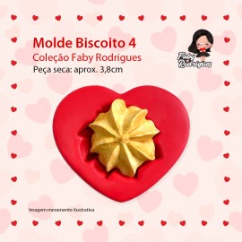 Molde de Silicone Biscoito 4 - Faby Rodrigues