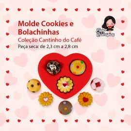 Molde de Silicone Cookies e Bolachinhas - Faby Rodrigues