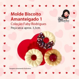 Molde De Silicone Biscoito Amanteigado 1 - Faby Rodrigues