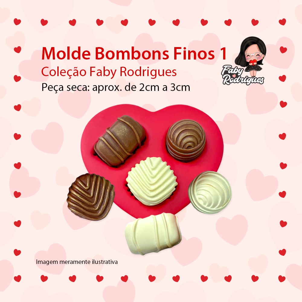 Molde De Silicone Bombons Finos 1