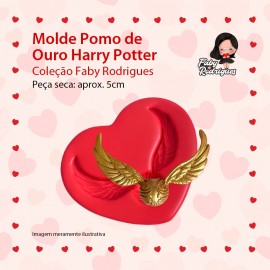 Molde de Silicone Pomo de Ouro Harry Potter - Faby Rodrigues