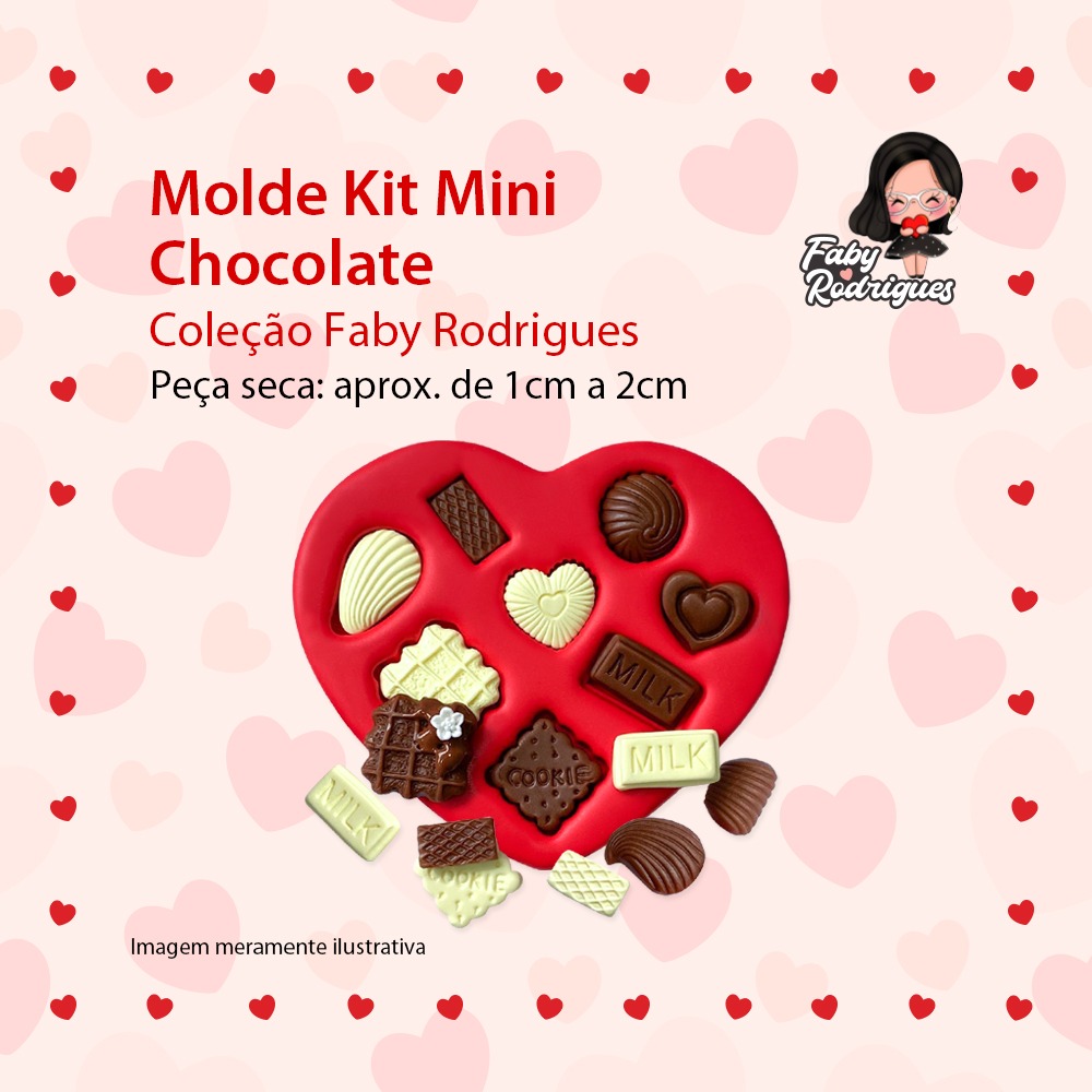 Molde De Silicone Kit Mini Chocolate