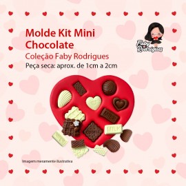 Molde De Silicone Kit Mini Chocolate