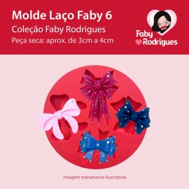 Molde de Silicone Laço Faby 6 - Faby Rodrigues