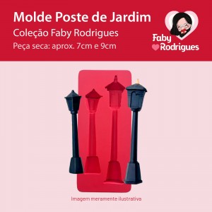 Molde de Silicone Poste de Jardim - Faby Rodrigues