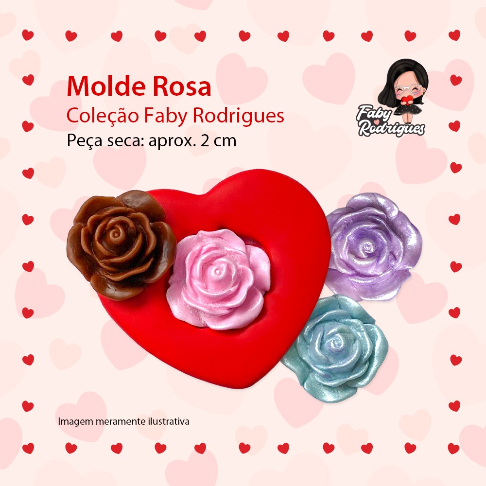 Molde De Silicone Rosa